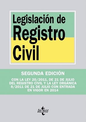 LEGISLACIÓN DE REGISTRO CIVIL(2ªED/2012) | 9788430954445 |   | Llibreria Geli - Llibreria Online de Girona - Comprar llibres en català i castellà