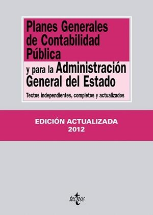 PLANES GENERALES DE CONTABILIDAD PÚBLICA Y PARA LA ADMINISTRACIÓN GENERAL DEL ESTADO(1ªED/2012) | 9788430954834 |   | Libreria Geli - Librería Online de Girona - Comprar libros en catalán y castellano