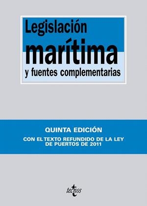 LEGISLACIÓN MARÍTIMA Y FUENTES COMPLEMENTARIAS(5ªED/2012) | 9788430954629 |   | Llibreria Geli - Llibreria Online de Girona - Comprar llibres en català i castellà