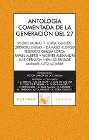 ANTOLOGIA COMENTADA DE LA GENERACION DEL 27 | 9788467026030 | AA. VV. | Llibreria Geli - Llibreria Online de Girona - Comprar llibres en català i castellà