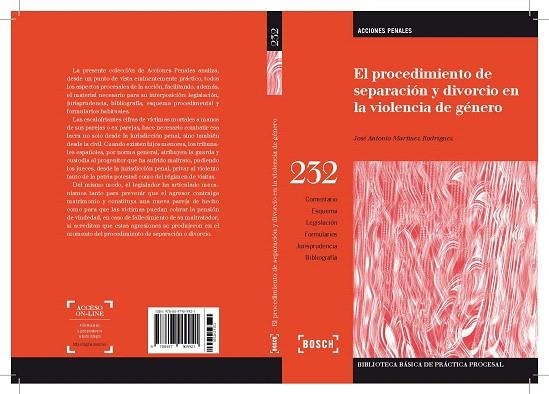 EL PROCEDIMIENTO DE SEPARACION Y DIVORCIO EN LA VIOLENCIA DE GENERO | 9788497909921 | MARTINEZ RODRIGUEZ,JOSE ANTONIO | Libreria Geli - Librería Online de Girona - Comprar libros en catalán y castellano