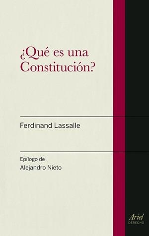 QUE ES UNA CONSTITUCION? | 9788434470606 | LASSALLE,FERDINAND | Llibreria Geli - Llibreria Online de Girona - Comprar llibres en català i castellà