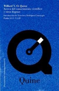 ACERCA DEL CONCIMIENTO CIENTIFICO Y OTROS DOGMAS | 9788449311291 | QUINE,WILLARD V. | Libreria Geli - Librería Online de Girona - Comprar libros en catalán y castellano