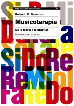 MUSICOTERAPIA.DE LA TEORIA A LA PRACTICA (NOVA ED. AMPLIADA) | 9788449325236 | BENENZON,ROLANDO O. | Llibreria Geli - Llibreria Online de Girona - Comprar llibres en català i castellà