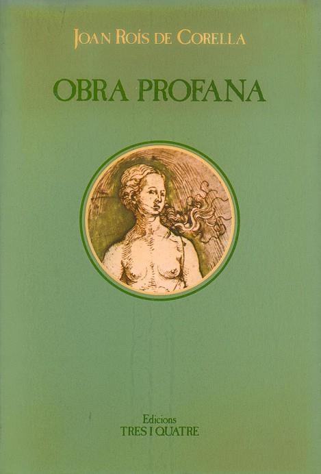 OBRA PROFANA(JOAN ROIS DE CORELLA) | 9788475020846 | CORELLA,JOAN ROIS DE | Libreria Geli - Librería Online de Girona - Comprar libros en catalán y castellano
