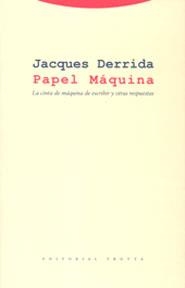PAPEL MAQUINA | 9788481646399 | DERRIDA,JACQUES | Libreria Geli - Librería Online de Girona - Comprar libros en catalán y castellano