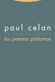 LOS POEMAS POSTUMOS | 9788481645989 | CELAN,PAUL | Libreria Geli - Librería Online de Girona - Comprar libros en catalán y castellano