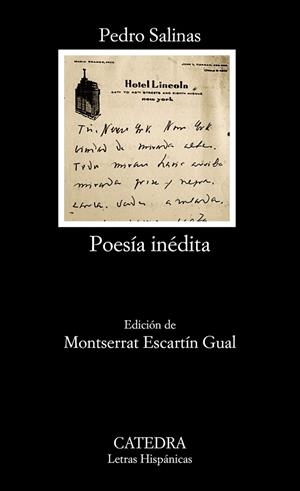 POESÍA INÉDITA | 9788437630977 | SALINAS,PEDRO | Libreria Geli - Librería Online de Girona - Comprar libros en catalán y castellano