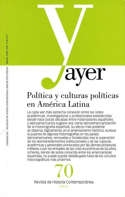 AYER.POLITICA Y CULTURAS POLITICAS EN AMERICA LATINA | 9788496467781 | TABANERA,NURIA.AGGIO,ALBERTO | Llibreria Geli - Llibreria Online de Girona - Comprar llibres en català i castellà
