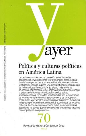 AYER.POLITICA Y CULTURAS POLITICAS EN AMERICA LATINA | 9788496467781 | TABANERA,NURIA.AGGIO,ALBERTO | Llibreria Geli - Llibreria Online de Girona - Comprar llibres en català i castellà