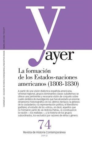 AYER Nº 74. LA FORMACION DE DE LOS ESTADOS AMERICANOS | 9788496467965 | VVAA | Llibreria Geli - Llibreria Online de Girona - Comprar llibres en català i castellà