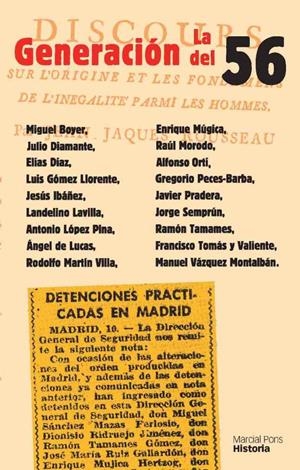 LA GENERACION DEL 56 | 9788492820153 | LOPEZ PINA,ANTONIO (EDICION) | Libreria Geli - Librería Online de Girona - Comprar libros en catalán y castellano