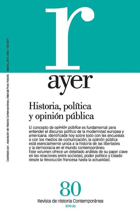 AYER,NÚM.80 | 9788492820375 | Libreria Geli - Librería Online de Girona - Comprar libros en catalán y castellano