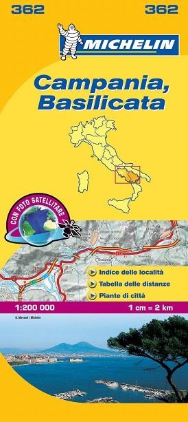 CAMPANIA,BASILICATA (MAPA MICHELIN LOCAL D'ITÀLIA-362) ESCALA 1:200 000 | 9782067126718 | VARIOS AUTORES | Libreria Geli - Librería Online de Girona - Comprar libros en catalán y castellano