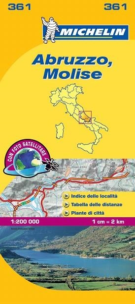 ABRUZZO,MOLISE (MAPA LOCAL D'ITÀLIA MICHELIN-361) ESCALA 1:200 000 | 9782067126701 | VARIOS AUTORES | Libreria Geli - Librería Online de Girona - Comprar libros en catalán y castellano