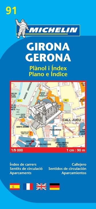 GIRONA/GERONA(PLANOL I INDEX) | 9782067140783 | VARIOS AUTORES | Libreria Geli - Librería Online de Girona - Comprar libros en catalán y castellano