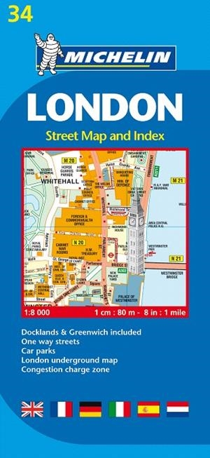 LONDON/LONDRES.STREET MAP AND INDEX (PLÀNOL MICHELIN-Nº 34) | 9782067137349 | VARIOS AUTORES | Llibreria Geli - Llibreria Online de Girona - Comprar llibres en català i castellà