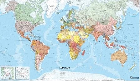 MAPA PLASTIFICAT DEL MON(PETIT FORMAT) | 9782067136274 | Llibreria Geli - Llibreria Online de Girona - Comprar llibres en català i castellà