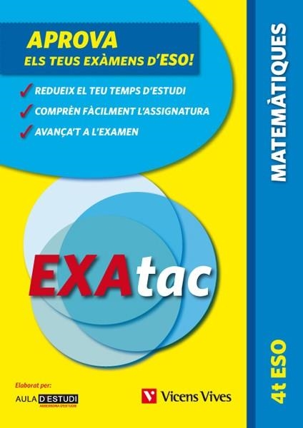 EXATAC-4RT ESO MATEMATIQUES | 9788468211442 | Llibreria Geli - Llibreria Online de Girona - Comprar llibres en català i castellà