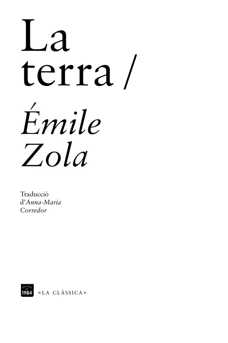 LA TERRA | 9788492440764 | ZOLA,EMILE | Llibreria Geli - Llibreria Online de Girona - Comprar llibres en català i castellà
