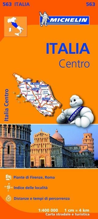 ITALIA CENTRO(MAPA MICHELIN REGIONAL-563) | 9782067184015 | MICHELIN | Libreria Geli - Librería Online de Girona - Comprar libros en catalán y castellano