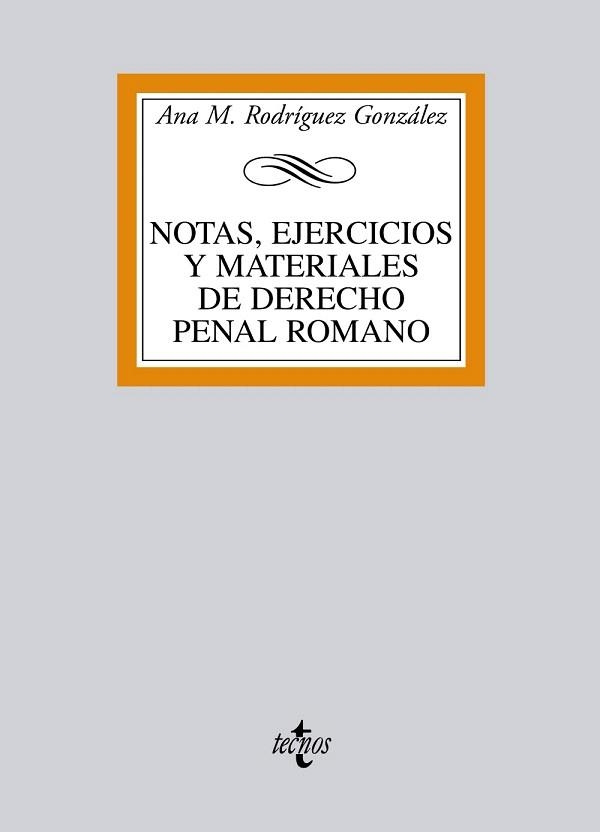 NOTAS,EJERCICIOS Y MATERIALES DE DERECHO PENAL ROMANO (ED.2012) | 9788430957156 | RODRÍGUEZ GONZÁLEZ,ANA M. | Libreria Geli - Librería Online de Girona - Comprar libros en catalán y castellano