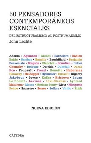 50 PENSADORES CONTEMPORANEOS ESENCIALES.ESTRUCTURALISMO Y... | 9788437626970 | LECHTE,JOHN | Llibreria Geli - Llibreria Online de Girona - Comprar llibres en català i castellà