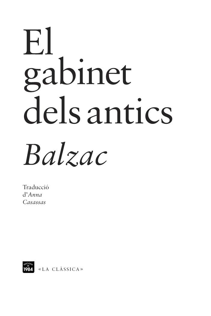 EL GABINET DELS ANTICS | 9788415835110 | DE BALZAC,HONORÉ | Llibreria Geli - Llibreria Online de Girona - Comprar llibres en català i castellà