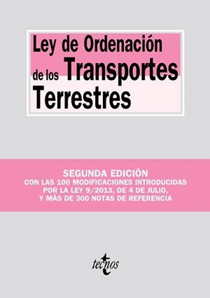 LEY DE ORDENACIÓN DE LOS TRANSPORTES TERRESTRES(2ªED/2013) | 9788430959952 | Llibreria Geli - Llibreria Online de Girona - Comprar llibres en català i castellà