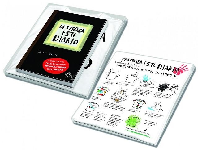 DESTROZA ESTE DIARIO+CAMISETA(PACK) | 9788449329661 | SMITH,KERI | Libreria Geli - Librería Online de Girona - Comprar libros en catalán y castellano