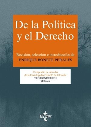 DE LA POLÍTICA Y EL DERECHO.COMPENDIO DE ENTRADAS DE LA ENCICLOPEDIA OXFORD DE FILOSOFÍA | 9788430958177 | Llibreria Geli - Llibreria Online de Girona - Comprar llibres en català i castellà