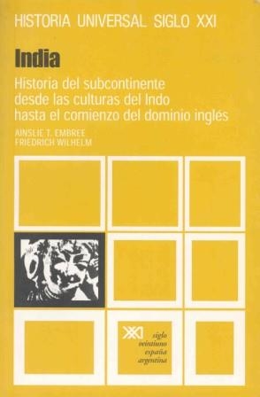 INDIA.HISTORIA DEL SUBCONTINENTE DESDE LAS... | 9788432301247 | EMBREE,AINSLIE T./WILHELM,FRIEDRICH | Llibreria Geli - Llibreria Online de Girona - Comprar llibres en català i castellà