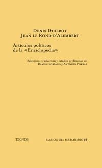 ARTICULOS POLITICOS DE LA ENCICLOPEDIA | 9788430912544 | DIDEROT,DENIS/D'ALEMBERT,JEAN LE ROND | Libreria Geli - Librería Online de Girona - Comprar libros en catalán y castellano