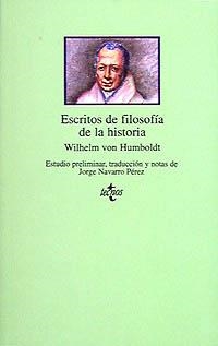 ESCRITOS DE FILOSOFIA DE LA HISTORIA | 9788430929870 | VON HUMBOLDT,WILHELM | Libreria Geli - Librería Online de Girona - Comprar libros en catalán y castellano