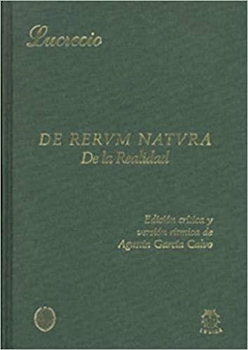 DE RERUM NATURA/DE LA REALIDAD | 9788485708468 | LUCRECIO | Llibreria Geli - Llibreria Online de Girona - Comprar llibres en català i castellà