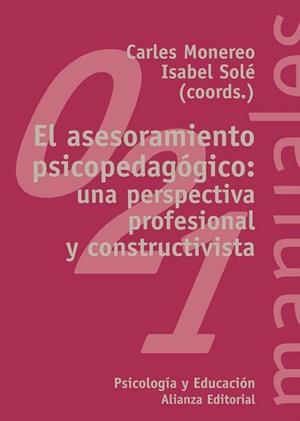 EL ASESORAMIENTO PSICOPEDAGOGICO:UNA PERSPECTIVA.. | 9788420681948 | MONEREO,CARLES/SOLE,ISABEL | Libreria Geli - Librería Online de Girona - Comprar libros en catalán y castellano