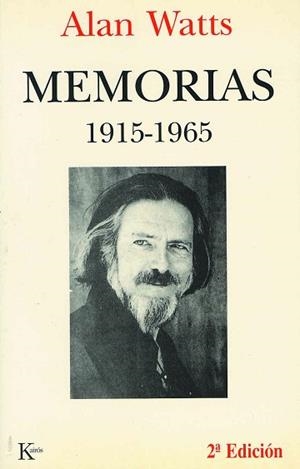 MEMORIAS(1915-1965) | 9788472454286 | WATTS,ALAN | Llibreria Geli - Llibreria Online de Girona - Comprar llibres en català i castellà