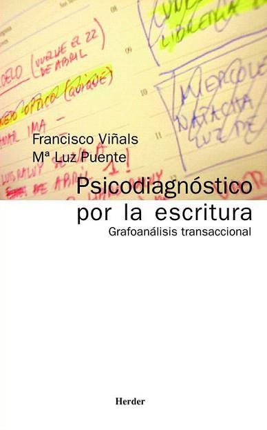 PSICODIAGNOSTICO POR LA ESCRITURA | 9788425421129 | VIÑALS,FRANCISCO | Llibreria Geli - Llibreria Online de Girona - Comprar llibres en català i castellà