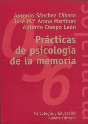 PRACTICAS DE PSICOLOGIA DE LA MEMORIA | 9788420687186 | SANCHEZ CABACO,ANTONIO | Llibreria Geli - Llibreria Online de Girona - Comprar llibres en català i castellà