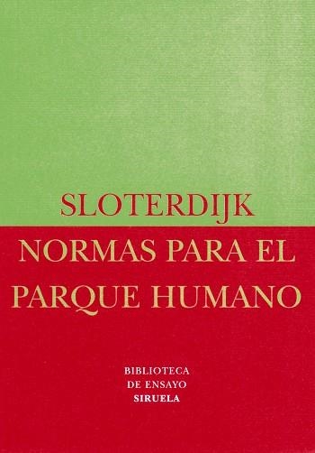 NORMAS PARA EL PARQUE HUMANO | 9788478445356 | SLOTERDIJK | Libreria Geli - Librería Online de Girona - Comprar libros en catalán y castellano