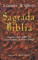 SAGRADA BIBLIA.VERSION CRITICA SOBRE LOS TEXTOS... | 9788479144906 | CANTERA,F./IGLESIAS,M. | Libreria Geli - Librería Online de Girona - Comprar libros en catalán y castellano