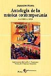 ANTOLOGIA DE LA MUSICA CONTEMPORANIA DEL 1900... | 9788473066471 | HOMS,JOAQUIN | Libreria Geli - Librería Online de Girona - Comprar libros en catalán y castellano