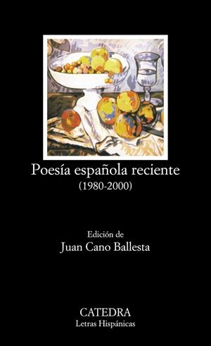 POESIA ESPAÑOLA RECIENTE(1980-2000) | 9788437618906 | CANO,JUAN(EDICIO) | Llibreria Geli - Llibreria Online de Girona - Comprar llibres en català i castellà