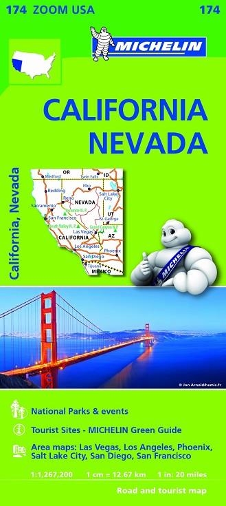 CALIFORNIA/NEVADA(MAPA ZOOM USA-174)  | 9782067190511 |   | Libreria Geli - Librería Online de Girona - Comprar libros en catalán y castellano