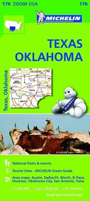 TEXAS/OKLAHOMA (MAPA MICHELIN ZOOM USA-176) ESCALA 1:1,267,200  | 9782067190924 | Libreria Geli - Librería Online de Girona - Comprar libros en catalán y castellano