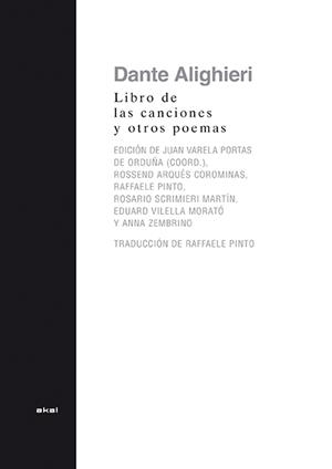 LIBRO DE LAS CANCIONES Y OTROS POEMAS | 9788446039518 | DANTE ALIGHIERI | Libreria Geli - Librería Online de Girona - Comprar libros en catalán y castellano