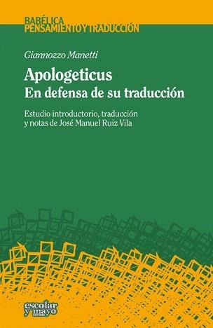 APOLOGETICUS | 9788416020065 | MANETTI,GIANNOZZO | Llibreria Geli - Llibreria Online de Girona - Comprar llibres en català i castellà