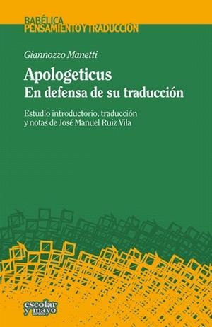APOLOGETICUS | 9788416020065 | MANETTI,GIANNOZZO | Llibreria Geli - Llibreria Online de Girona - Comprar llibres en català i castellà
