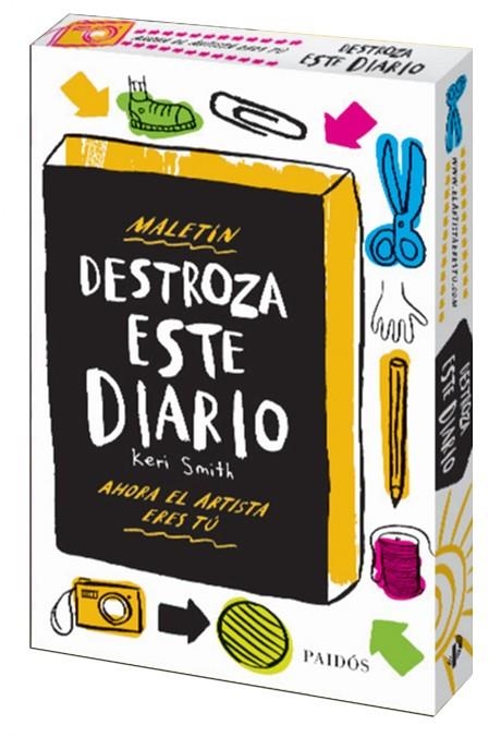 MALETÍN DESTROZA ESTE DIARIO.AHORA EL ARTISTA ERES TÚ | 9788449330209 | SMITH,KERI | Libreria Geli - Librería Online de Girona - Comprar libros en catalán y castellano