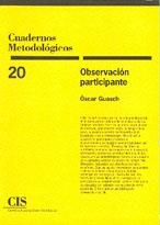 OBSERVACIÓN PARTICIPANTE | 9788474762402 | GUASCH, OSCAR | Llibreria Geli - Llibreria Online de Girona - Comprar llibres en català i castellà